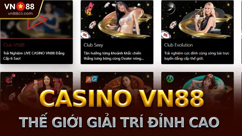 Sảnh Casino VN88: Khám phá thế giới giải trí đỉnh cao